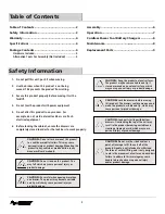 Preview for 2 page of Husky H42MWC10R-TL Use And Care Manual