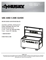 Husky H48JSB Use And Care Manual preview