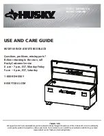 Предварительный просмотр 1 страницы Husky H60JSB Use And Care Manual