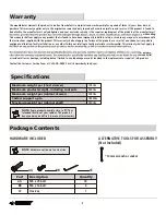 Preview for 4 page of Husky H61CH4P Use And Care Manual