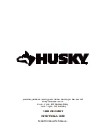 Preview for 11 page of Husky H61CH4P Use And Care Manual