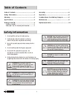 Preview for 2 page of Husky H61CH4TR6P Use And Care Manual