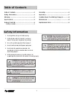 Preview for 2 page of Husky H61MWC10PB Use And Care Manual