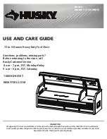 Preview for 1 page of Husky H72CH9HD Use And Care Manual