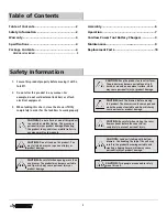 Preview for 2 page of Husky H72CH9HD Use And Care Manual