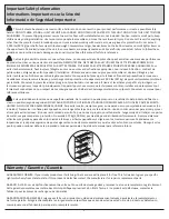 Preview for 2 page of Husky HBR902490W5R Use And Care Manual