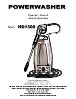 Предварительный просмотр 1 страницы Husky HD1300 Operator'S Manual