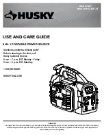 Husky HD7481-B Use And Care Manual preview