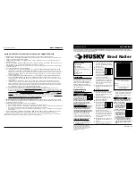 Husky HDN00420 Operating Instructions Manual preview