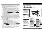 Preview for 1 page of Husky HDR310 Operating Instructions