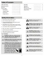 Preview for 2 page of Husky HOTC6214B11MYS Use And Care Manual