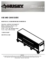 Preview for 1 page of Husky HOTC9624BB1M Use And Care Manual