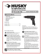 Preview for 1 page of Husky HSTC4822 Operations & Parts Manual