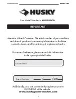 Предварительный просмотр 2 страницы Husky HU1550CA Manual