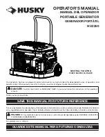 Preview for 1 page of Husky HU2250 Operator'S Manual