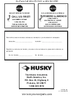 Preview for 4 page of Husky HU40181 Series Operator'S Manual