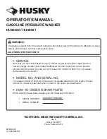 Preview for 22 page of Husky HU80520 Operator'S Manual