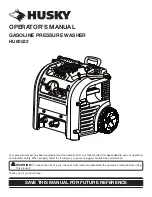 Предварительный просмотр 1 страницы Husky HU80522 Operator'S Manual