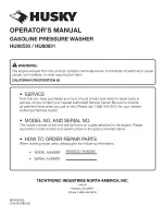 Preview for 22 page of Husky HU80530 Operator'S Manual