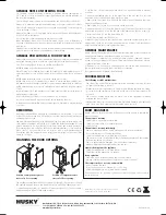 Preview for 2 page of Husky HUS-APP3-EL User Manual