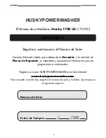 Preview for 3 page of Husky POWERWASHER 1750 US Installation Manual