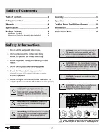 Preview for 2 page of Husky UAT-H-60121 Use And Care Manual