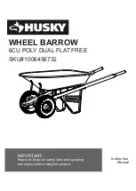 Husky WHEEL BARROW 1006456732 Instruction Manual preview