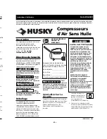 Preview for 9 page of Husky WL6500 Series Operating Instructions Manual