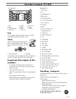 Preview for 15 page of husquarna TS 100 R Operator'S Manual