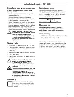 Preview for 89 page of husquarna TS 100 R Operator'S Manual