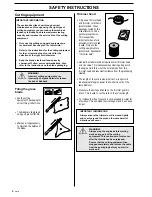 Preview for 8 page of Husqvarna 101 90 47-26 142RB/152RB Operator'S Manual