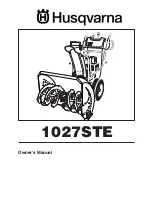 Husqvarna 1027STE Owner'S Manual preview