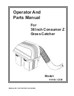 Preview for 1 page of Husqvarna 110163 / CZ38 Operator And Parts Manual