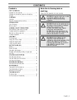 Preview for 5 page of Husqvarna 115iL Operator'S Manual