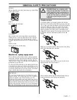 Предварительный просмотр 7 страницы Husqvarna 122 LD X-series Operator'S Manual