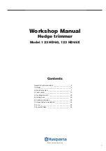 Preview for 3 page of Husqvarna 123HD60 Workshop Manual