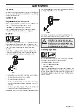 Предварительный просмотр 17 страницы Husqvarna 130BT Operator'S Manual