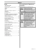 Предварительный просмотр 101 страницы Husqvarna 136LiHD45 Operator'S Manual