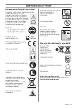 Preview for 87 page of Husqvarna 136LIL Operator'S Manual