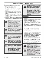 Preview for 10 page of Husqvarna 140 B Operator'S Manual