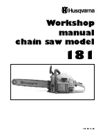 Husqvarna 181 Workshop Manual preview