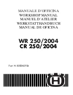 Husqvarna 2004 CR 250 Workshop Manual preview