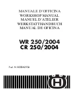 Предварительный просмотр 1 страницы Husqvarna 2004 CR 250 Workshop Manual