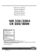 Предварительный просмотр 7 страницы Husqvarna 2004 CR 250 Workshop Manual