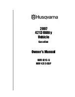 Husqvarna 2007 HUV 4213-G Owner'S Manual preview