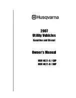 Предварительный просмотр 1 страницы Husqvarna 2007 HUV 4421-D Owner'S Manual