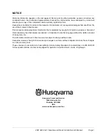 Preview for 3 page of Husqvarna 2007 HUV 4421-D Owner'S Manual