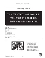 Предварительный просмотр 3 страницы Husqvarna 2011 SMR449 Workshop Manual