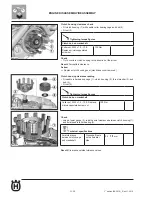 Предварительный просмотр 134 страницы Husqvarna 2011 SMR449 Workshop Manual