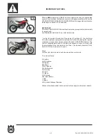 Предварительный просмотр 8 страницы Husqvarna 2011 SMS 630 Workshop Manual